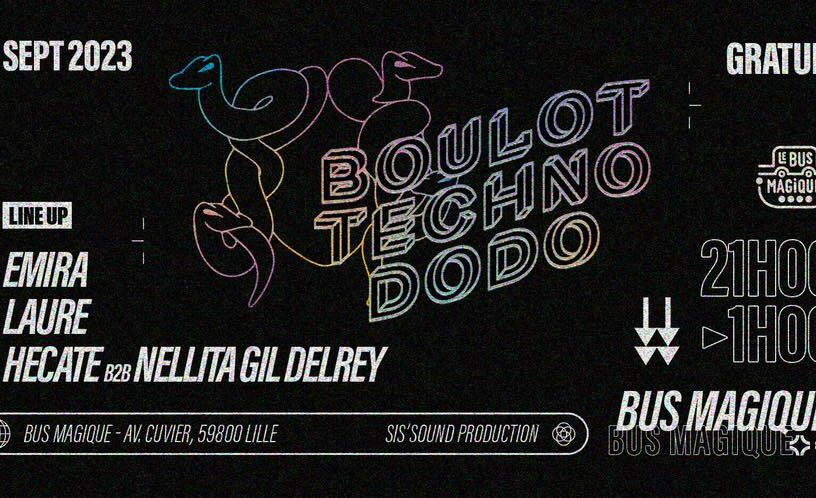 BOULOT TECHNO DODO #2 / Péniche le Bus magique