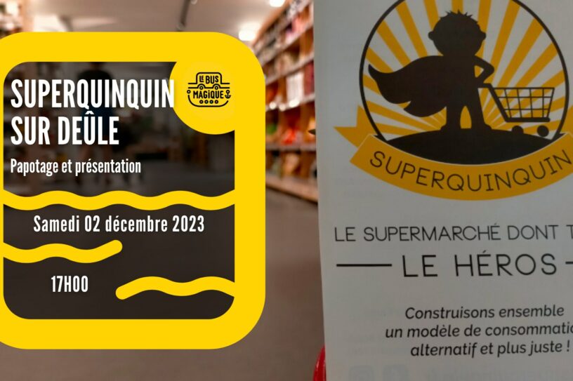 SUPERQUINQUIN sur Deûle : Papotage & Présentation / Péniche le Bus magique