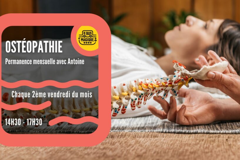 Ostéopathie – Permanence bien-être / Péniche le Bus magique