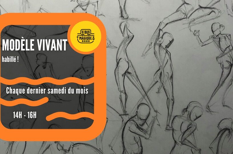 Modèle vivant – habillé ! / Péniche le Bus magique