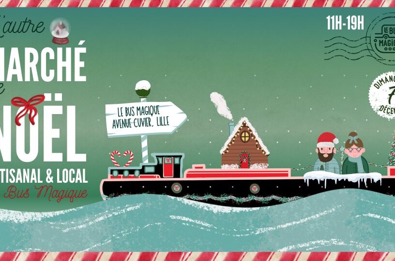 Marché magique (de Noël !) / Péniche Le Bus Magique