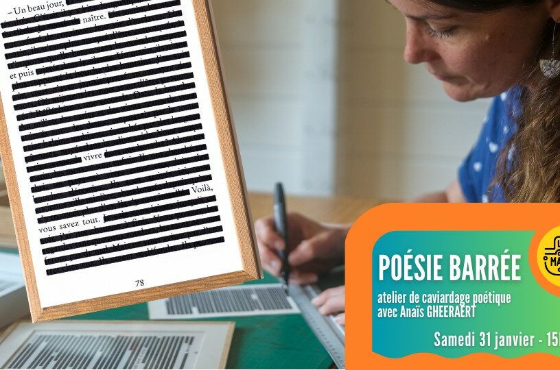 Poésie barrée – atelier / Péniche le Bus magique
