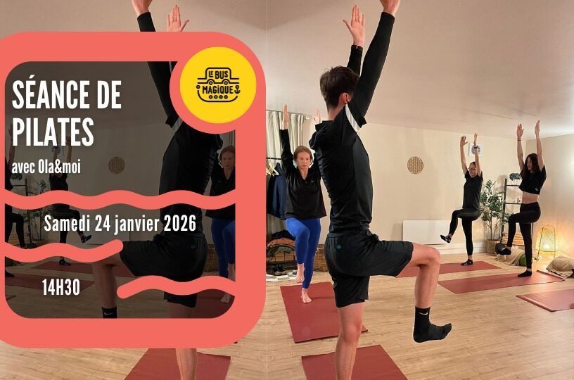 ATELIER PILATES avec Ola&moi / Péniche le Bus magique